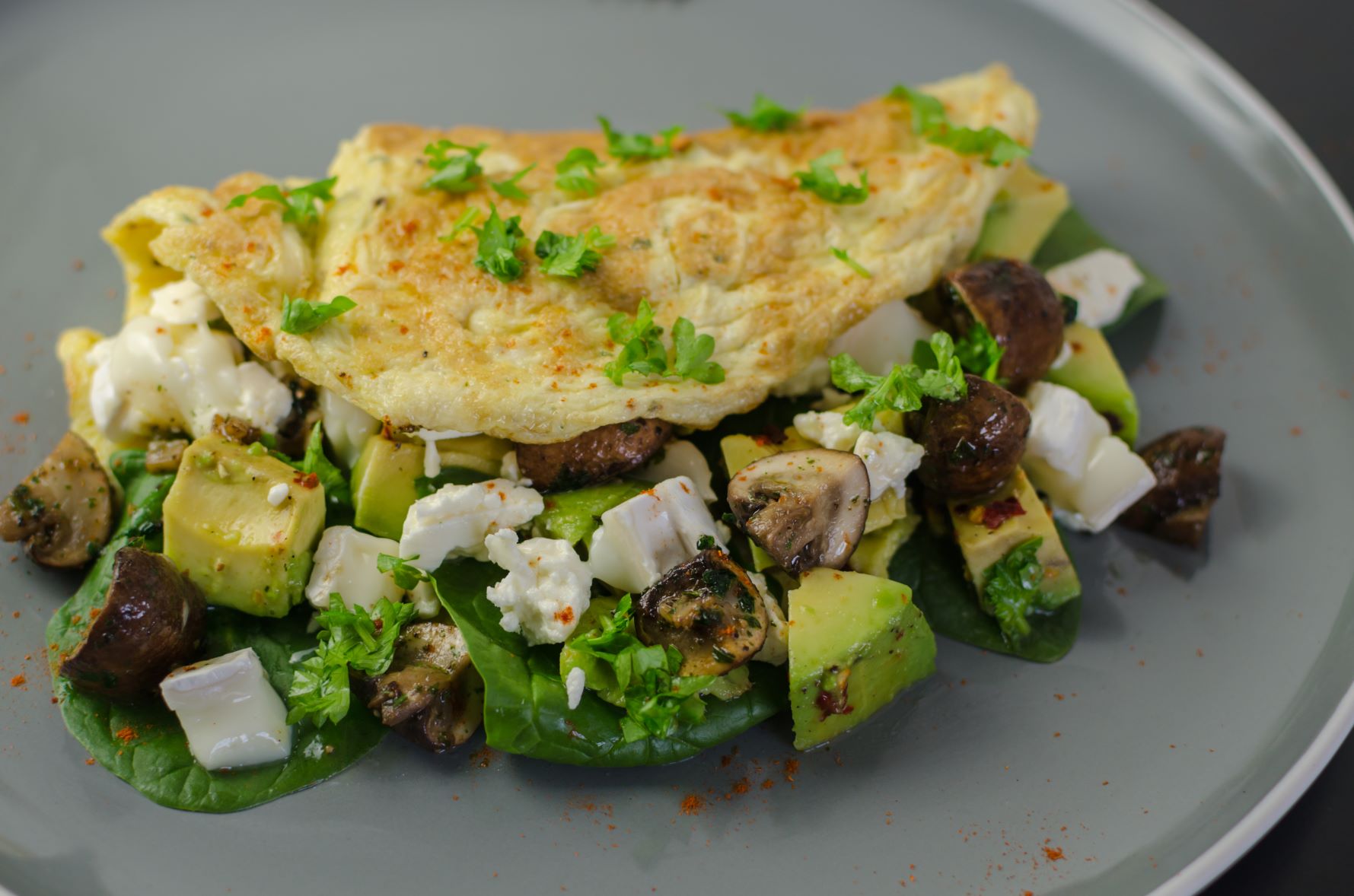 Omelette with avocado & goat's cheese Recipe Buy West Eat Best