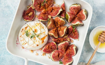 Fig & honey baked camembert