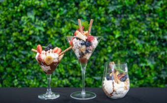 Banana mess with walnuts