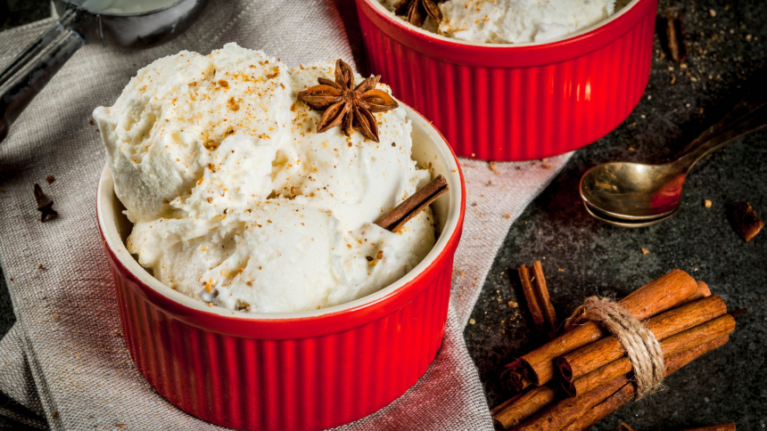 Eggnog Ice Cream