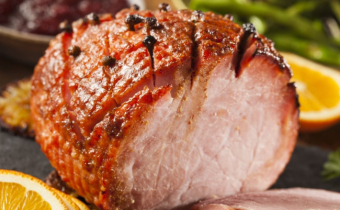 Honey glazed Christmas ham