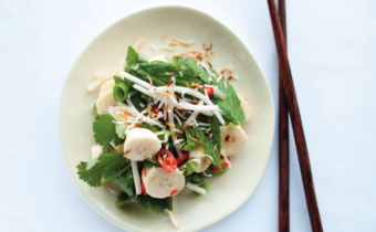 Hot & sour banana salad