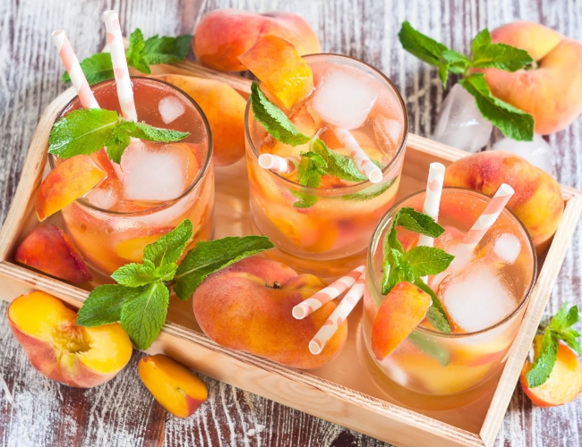 Summer peach sangria Recipe | Buy West Eat Best