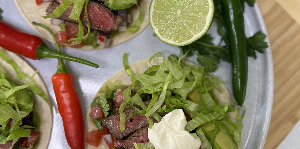 Beef tacos with hot green sauce Recipe | Buy West Eat Best
