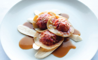 Banana Beetroot Ravioli