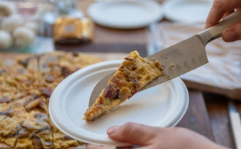 Chorizo, potato and mushroom tortilla