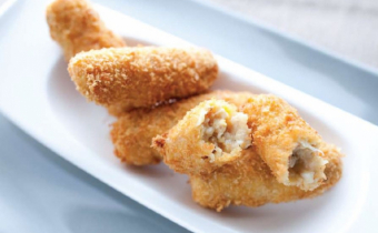 Crab and corn croquettes