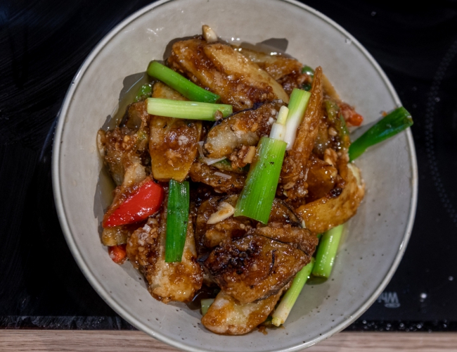 Stir-fried eggplant, potato & capsicum (Di san Xian) Recipe | Buy West Eat Best