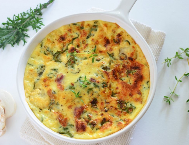 Kale & goat's cheese frittata Recipe Buy West Eat Best