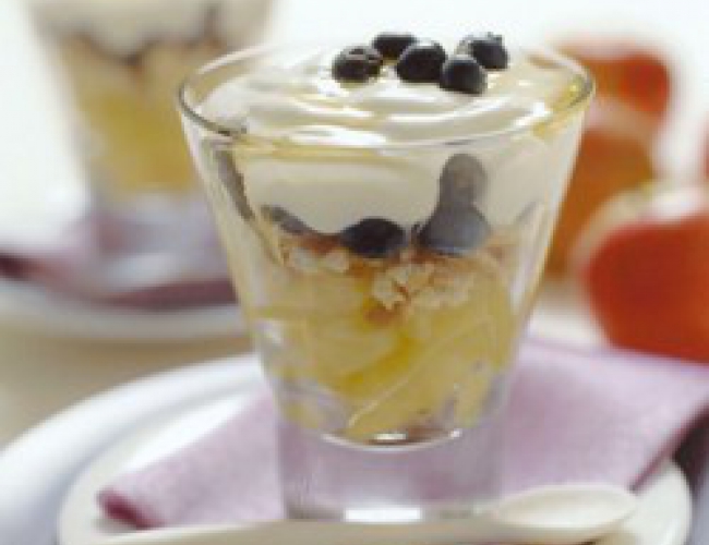 Layered apple & blueberry dessert Recipe | Buy West Eat Best