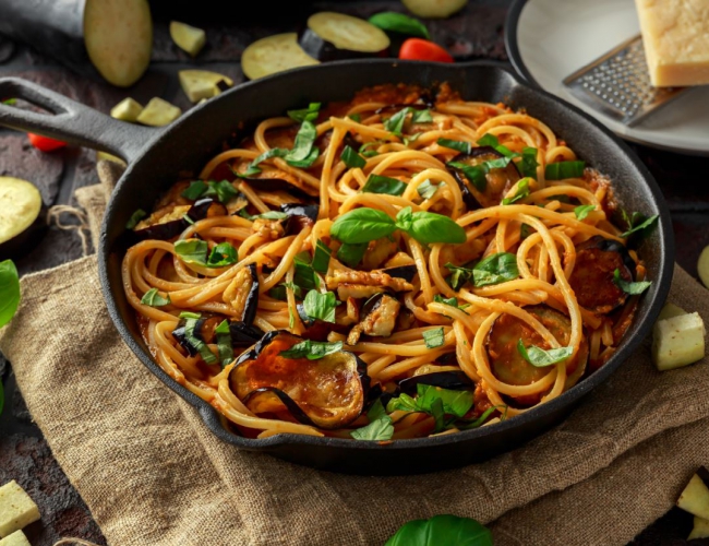 Pasta alla norma (eggplant pasta) Recipe | Buy West Eat Best
