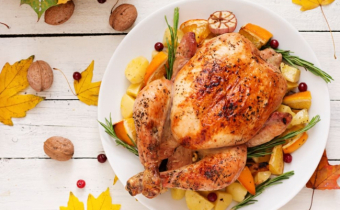 Orange & rosemary roast chicken