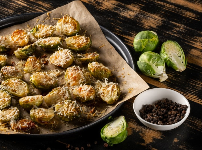 Roasted Romano Brussel sprouts