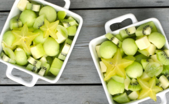 Spring green fruit salad