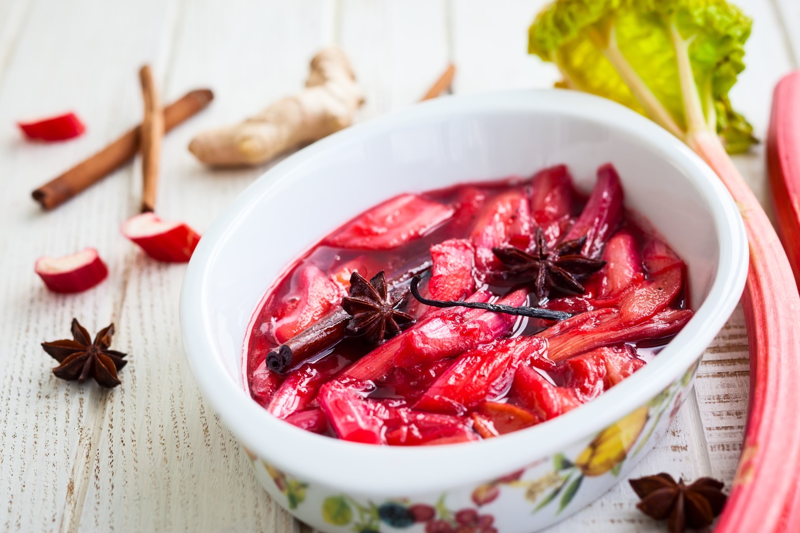 Stewed rhubarb with star anise & vanilla Recipe | Buy West Eat Best