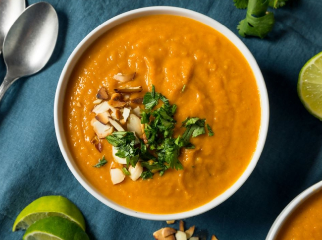 Thai sweet potato soup