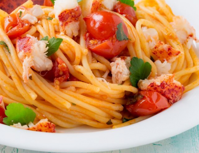 Lobster pasta with cherry tomatoes Recipe Buy West Eat Best