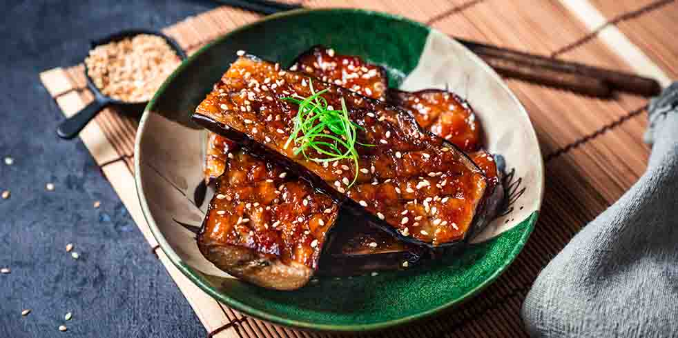 Miso-glazed eggplants Recipe | Buy West Eat Best