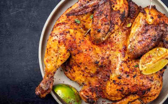 Spatchcock garlic lemon chicken