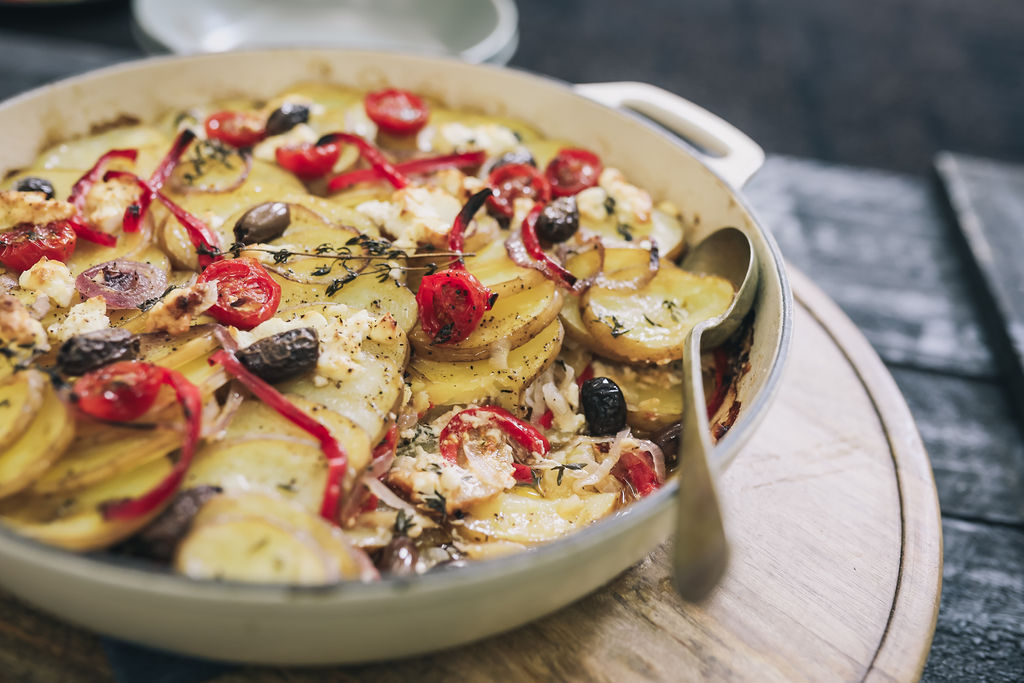 Mediterranean potato gratin Recipe | Buy West Eat Best