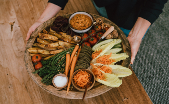 Vegan summer grazing platter