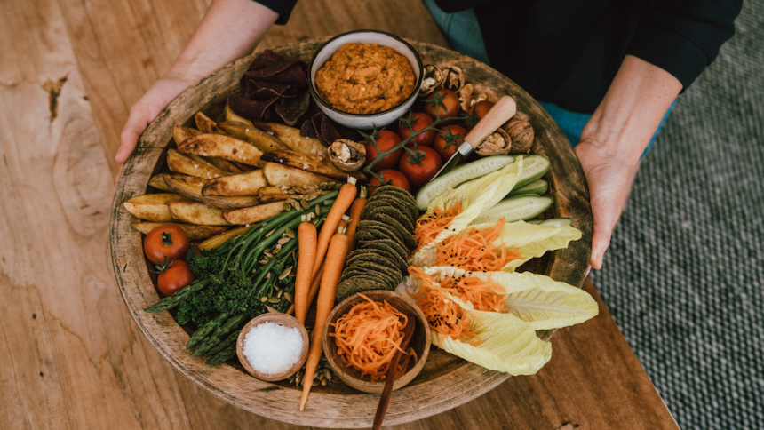 Vegan summer grazing platter