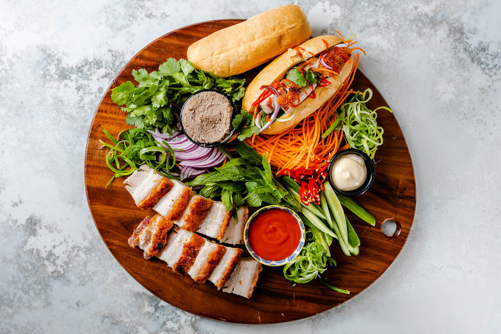 DIY pork belly banh mi platter Recipe | Buy West Eat Best