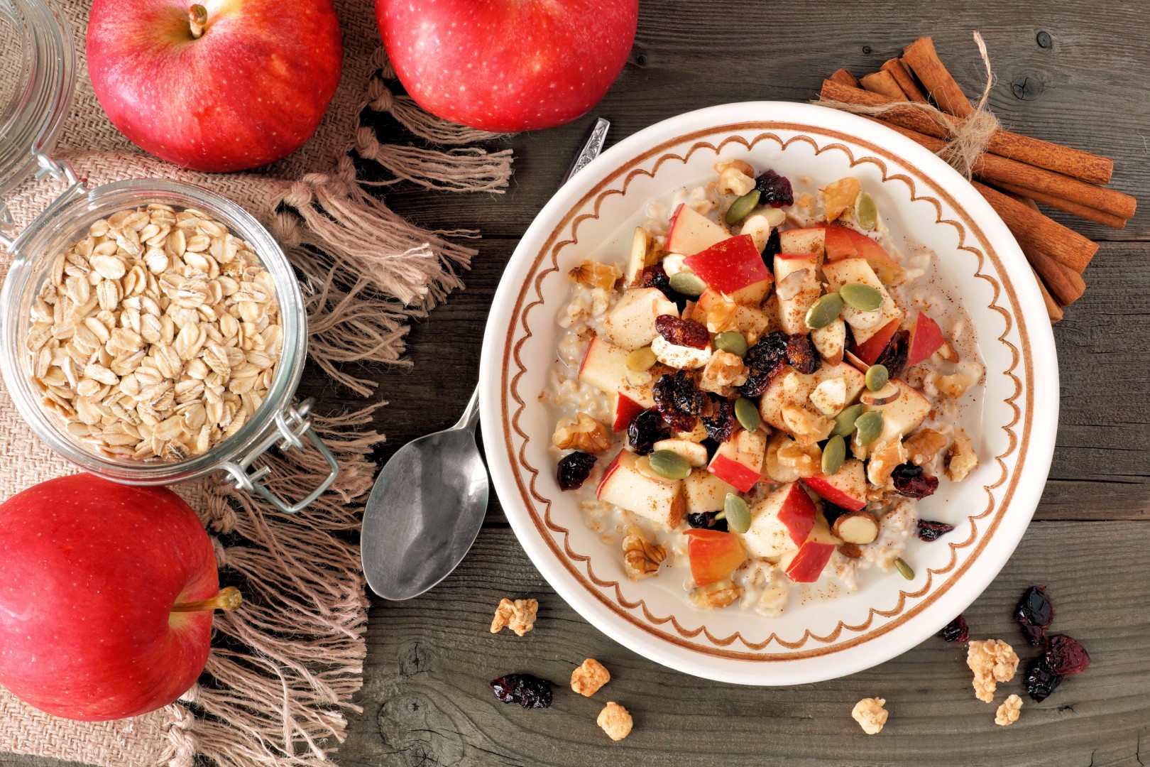 Apple, walnut & lupin porridge Recipe | Buy West Eat Best