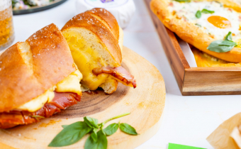 leftover christmas ham toastie