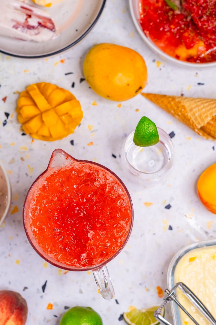 Strawberry & lime slushies Recipe | Buy West Eat Best