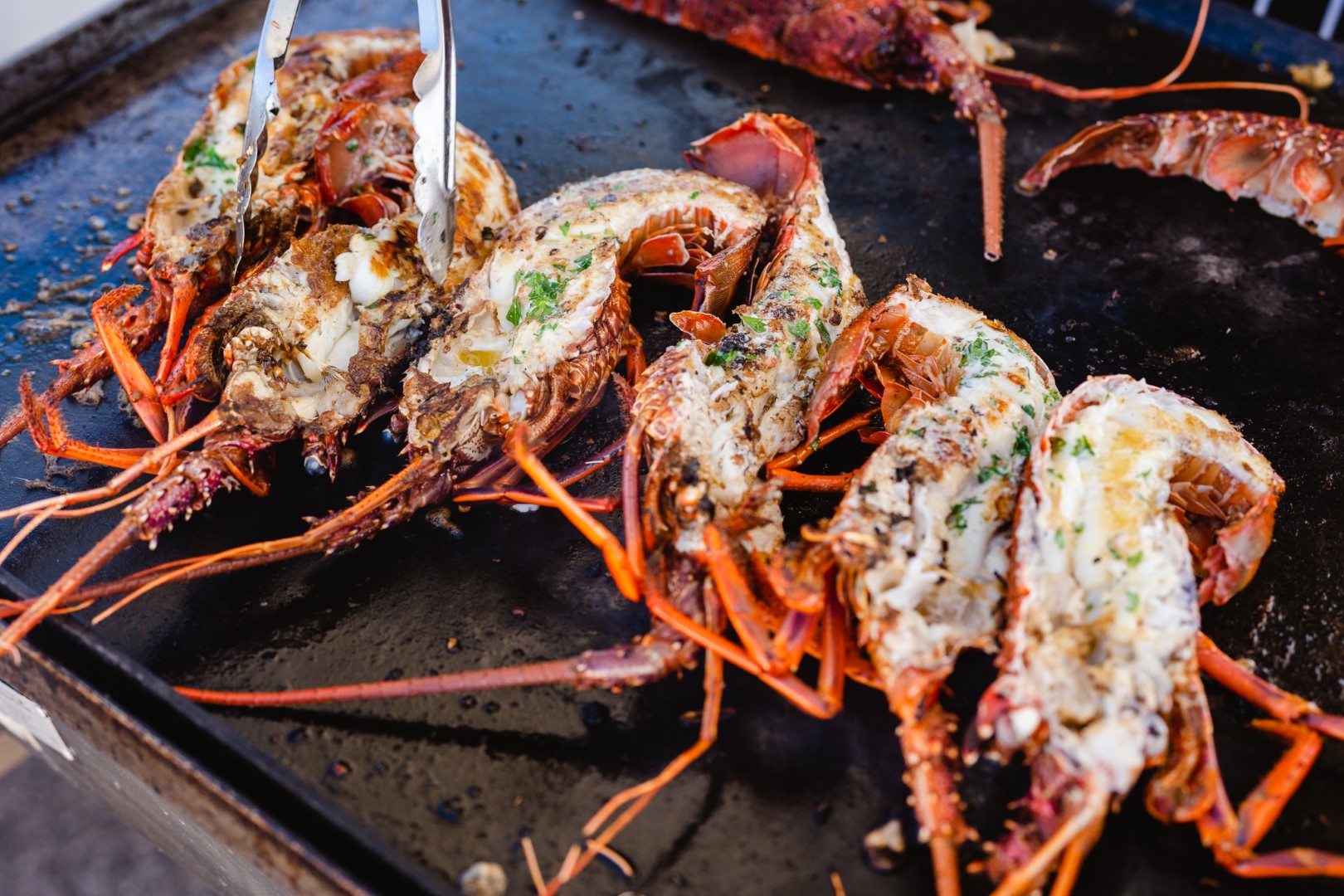Barbecued rock lobster with tarragon & mustard butter Recipe | Buy West Eat Best
